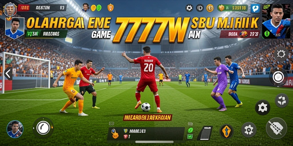 Tampilan gameplay yang seru dan kompetitif dalam 7777W.