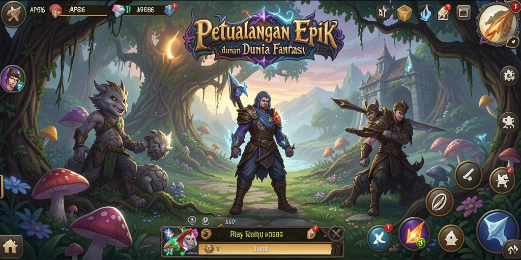 Tampilan gameplay RPG yang mendalam dan menarik di AP686.