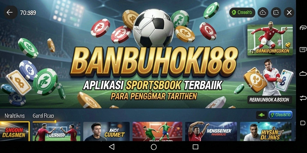 Tampilan gameplay Sportsbook yang menarik dan intuitif.