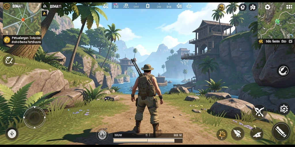Screenshot BIMA11 menampilkan pemandangan luas dari gameplay Open World yang menakjubkan.