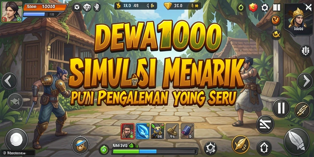Screenshot gameplay DEWA1000 menampilkan aksi seru dan interaksi dalam simulasi.