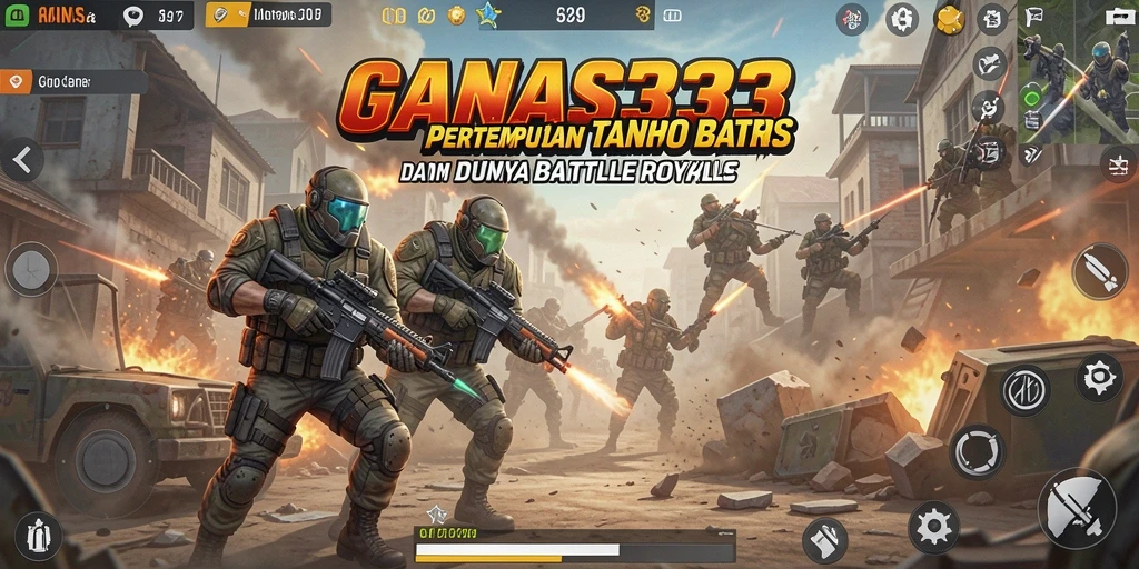 Gameplay seru di GANAS33 dengan aksi Battle Royale.