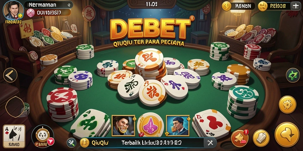 Tampilan menegangkan dari permainan QiuQiu di IDEBET.