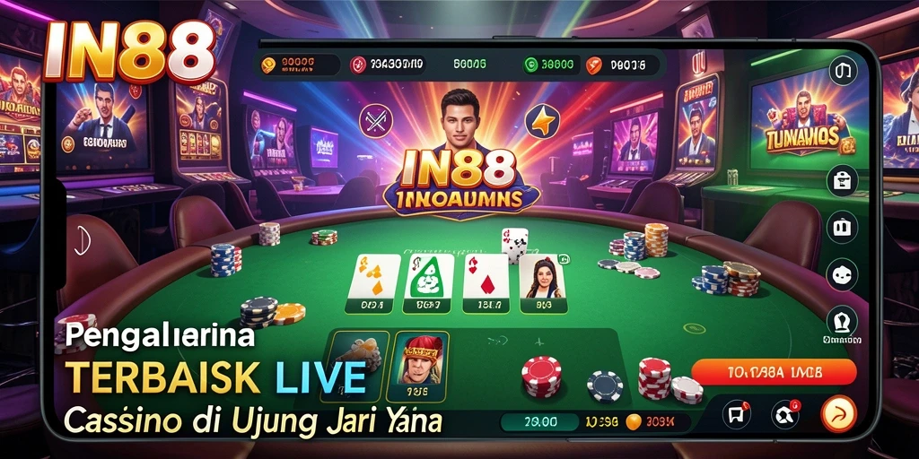 Tampilan gameplay Live Casino yang mendebarkan dan interaktif.