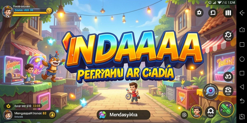 Tampilan gameplay seru di INDAAA yang menampilkan aksi arcade.