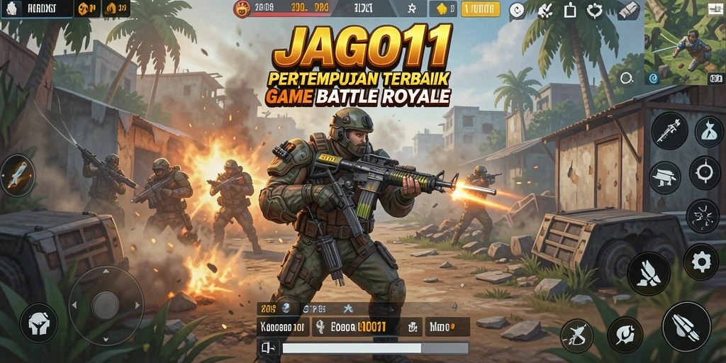 Gameplay mendebarkan di JAGO11 saat bertarung dengan pemain lain.