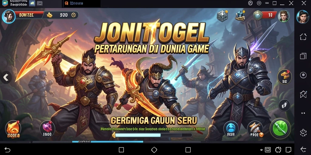 Tampilan seru pertarungan dalam JONITOGEL yang menegangkan.