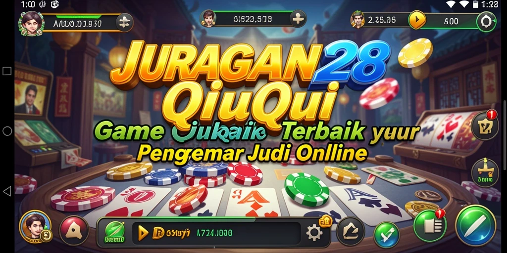Tampilan menarik gameplay QiuQiu JURAGAN28 dengan pemain yang bersaing.