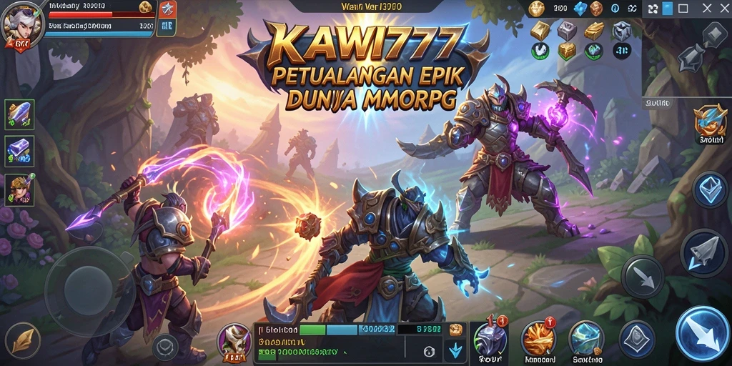Tangkapan layar menampilkan aksi gameplay seru di KAWI777.