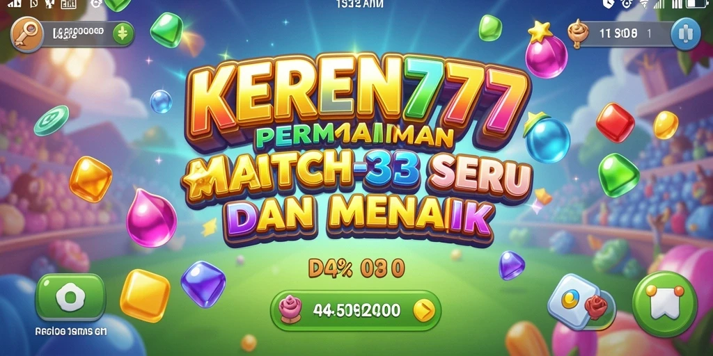 Screenshot gameplay KEREN777 yang menampilkan aksi mencocokkan elemen.