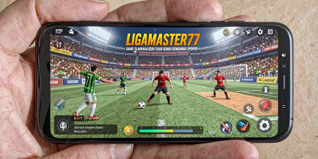 Screenshot utama LIGAMASTER77 menampilkan gameplay olahraga yang mendebarkan.