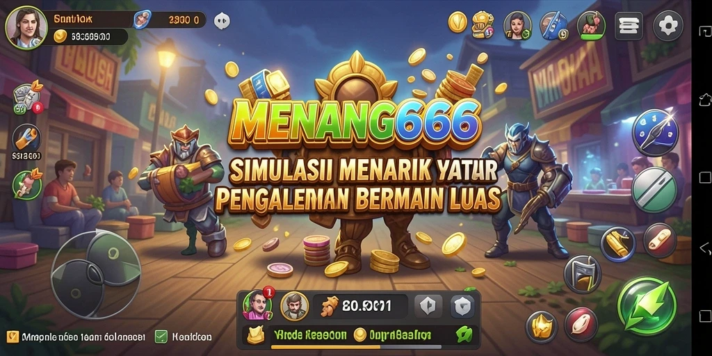 Tampilan gameplay MENANG666 yang penuh warna dan detail.