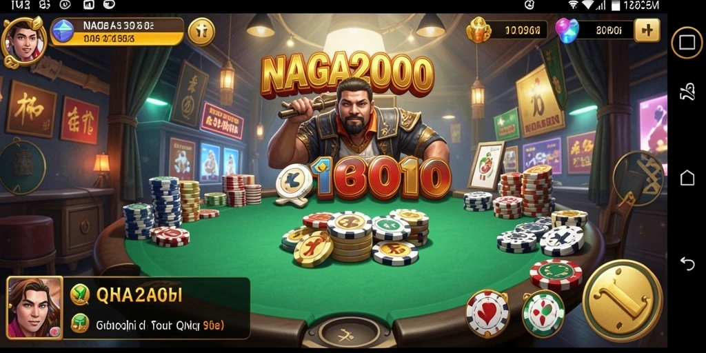 Tampilan gameplay seru dari NAGA2000 dalam QiuQiu.