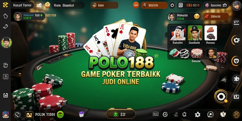 Screenshot gameplay Poker POLO188 yang menegangkan dan menghibur.