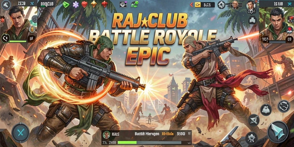 Gameplay seru di RAJACLUB dengan pertempuran intens.