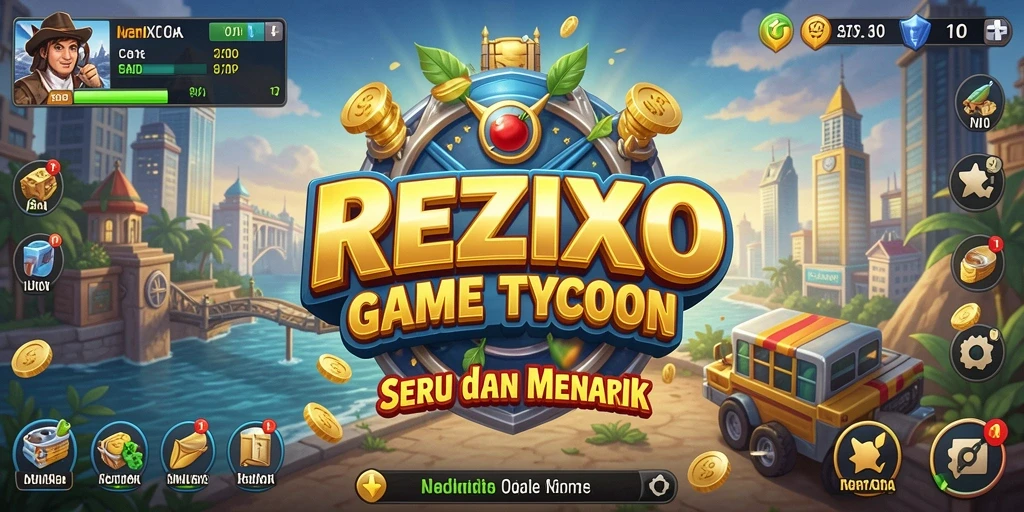 Tampilan gameplay seru dari REZIXO yang penuh tantangan Tycoon.