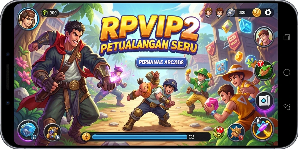 Tampilan gameplay yang seru dan menantang di RPVIP2.