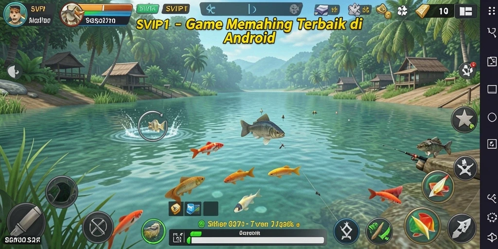 Tangkapan ikan yang spektakuler di gameplay SVIP1.