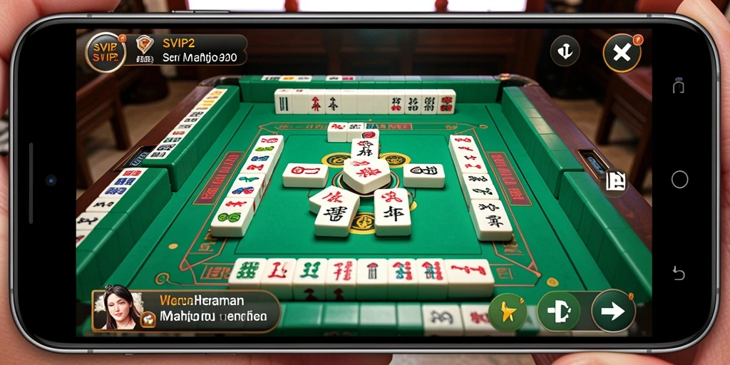 Screenshot gameplay SVIP2 menampilkan tantangan Mahjong yang seru.