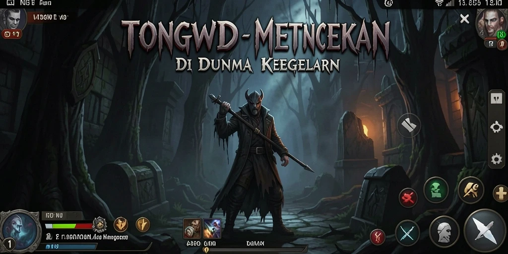 Screenshot gameplay TONGWD menampilkan suasana menyeramkan dan misterius.