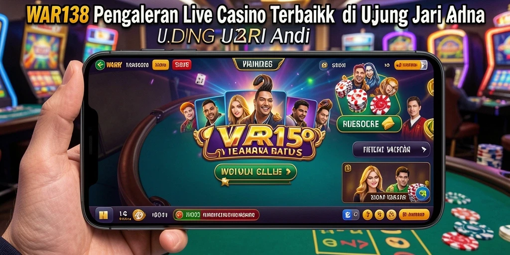 Screenshot WAR138 menampilkan permainan Live Casino yang seru dan interaktif.