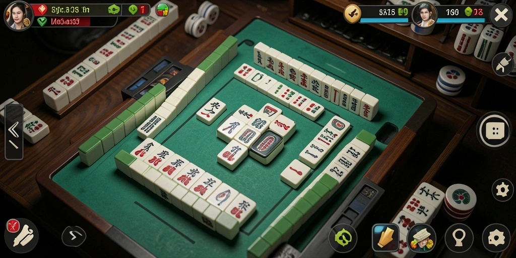 Gameplay Mahjong menyenangkan dan menantang dalam ZK7.